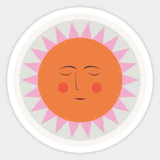 Sleepy Sun Sticker